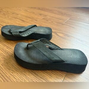 Mossimo Supply Co Black Sandals with Cushioned Sole